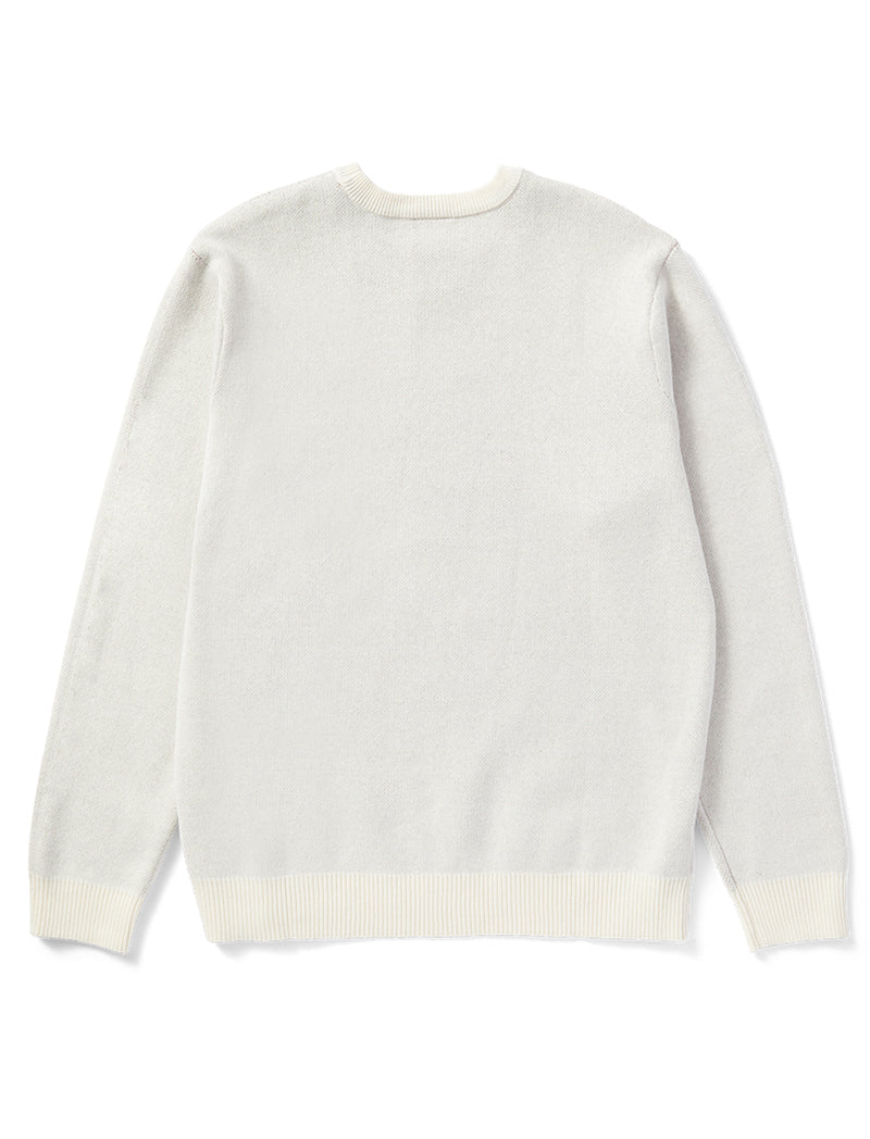 Huf Bad News Crewneck Sweater Bone