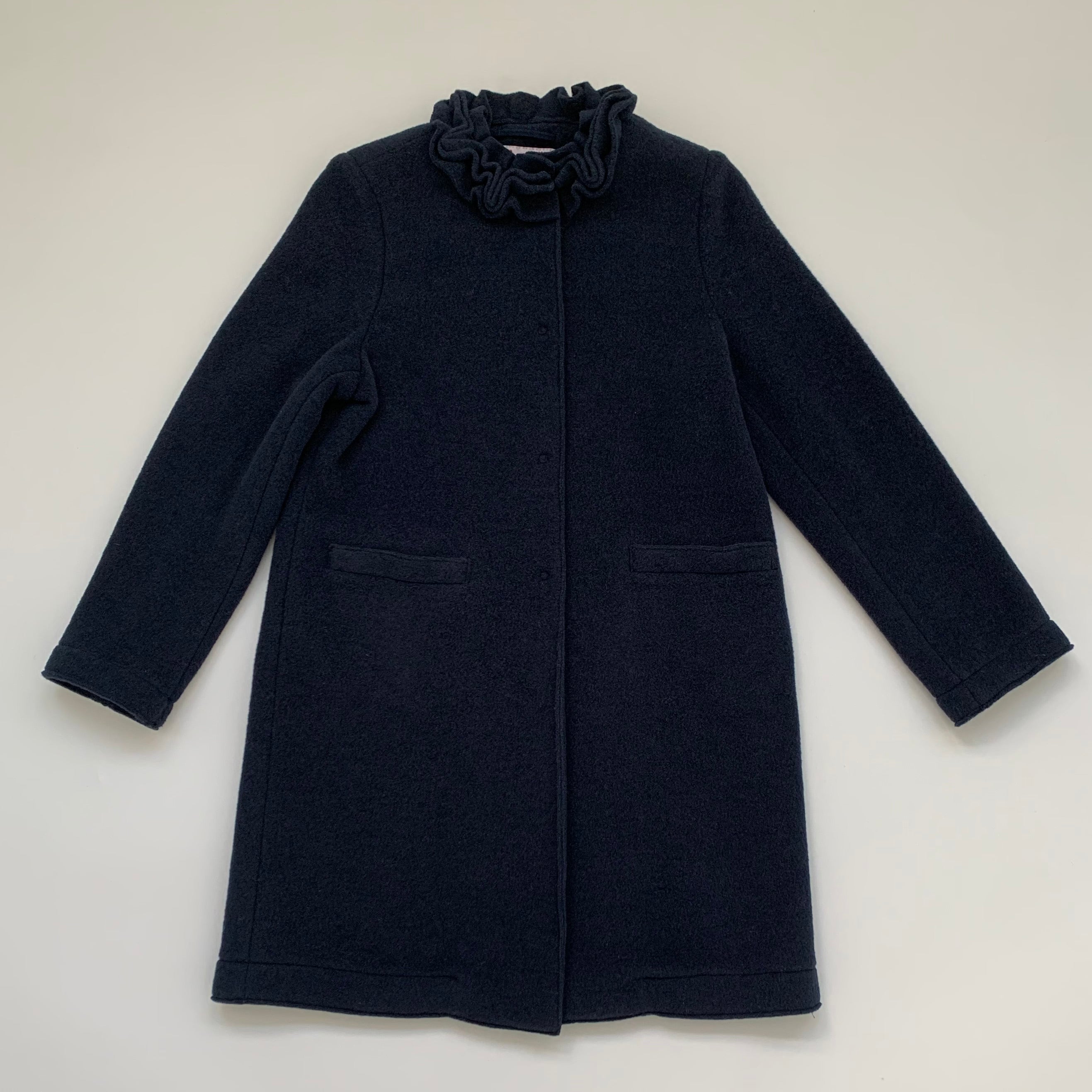 Il Gufo Navy Fleece Coat: 12 Years