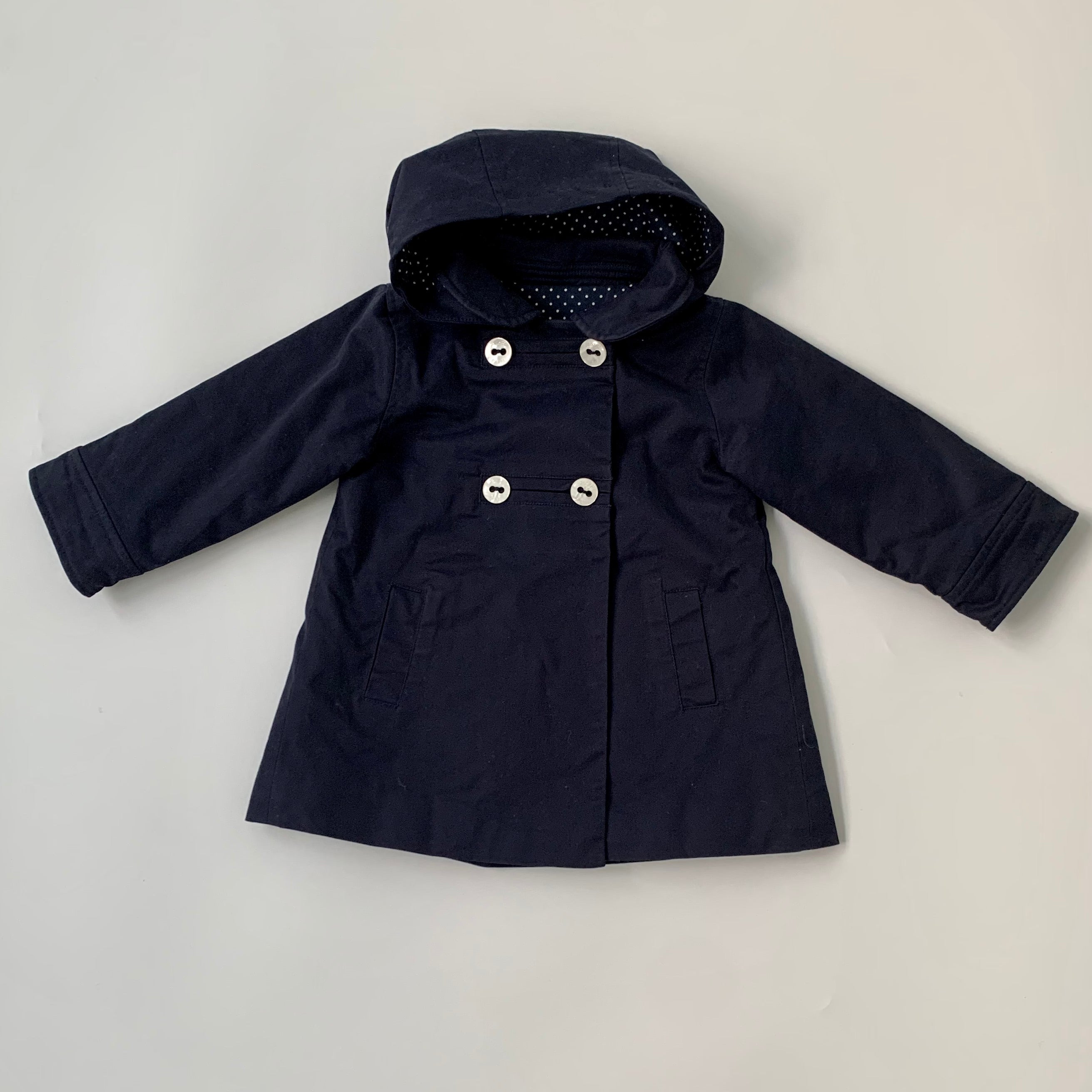 Jacadi Navy Cotton Coat: 23 Months