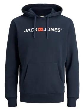 Jack & Jones Retro Logo Hooded Sweatshirts Navy Blazer