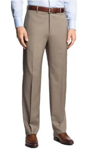 Jack Victor Riviera Traveler Flat-Front Pants Camel