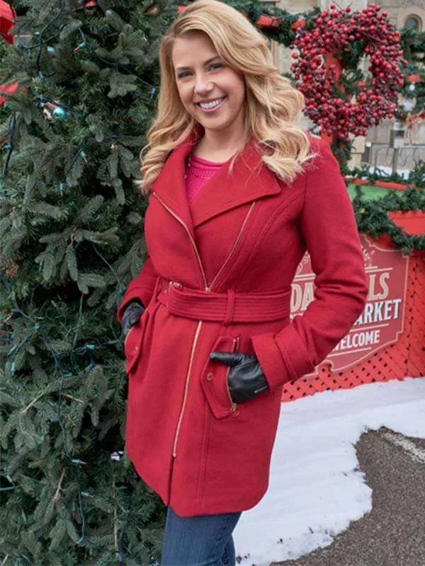 Jodie Sweetin Entertaining Christmas Coat - New American Jackets