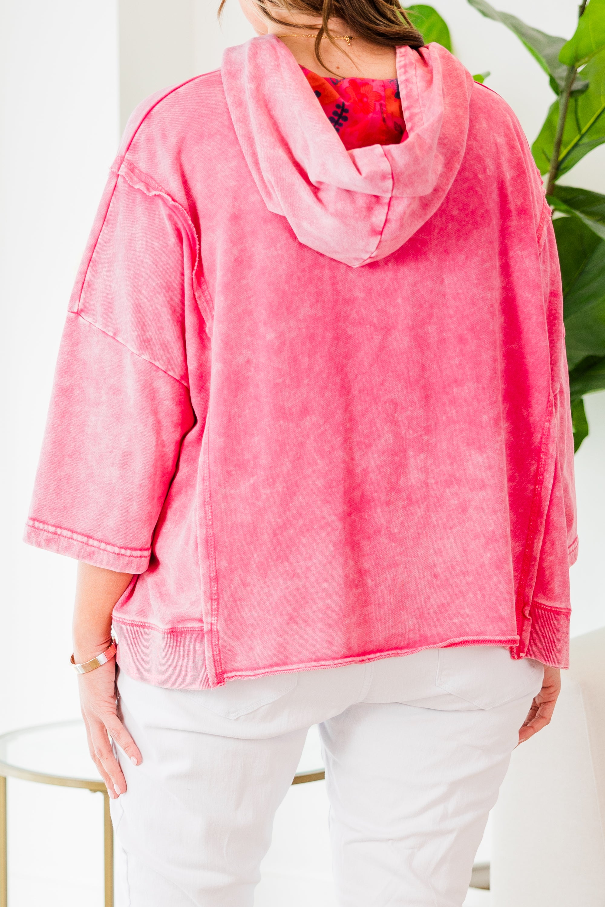 Joyful Journey Hoodie, Hot Pink