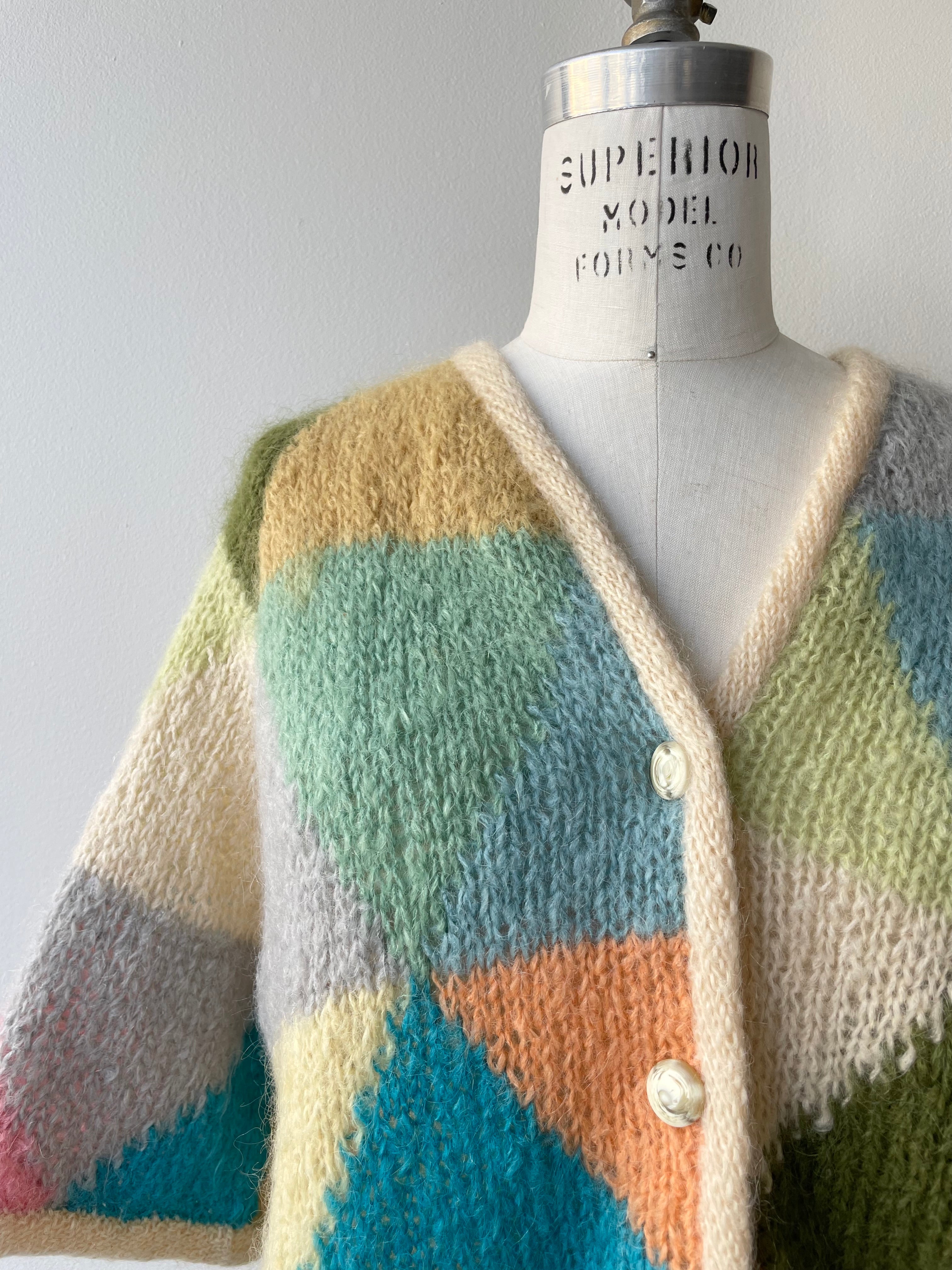 Kaleidoscope Mohair Cardigan