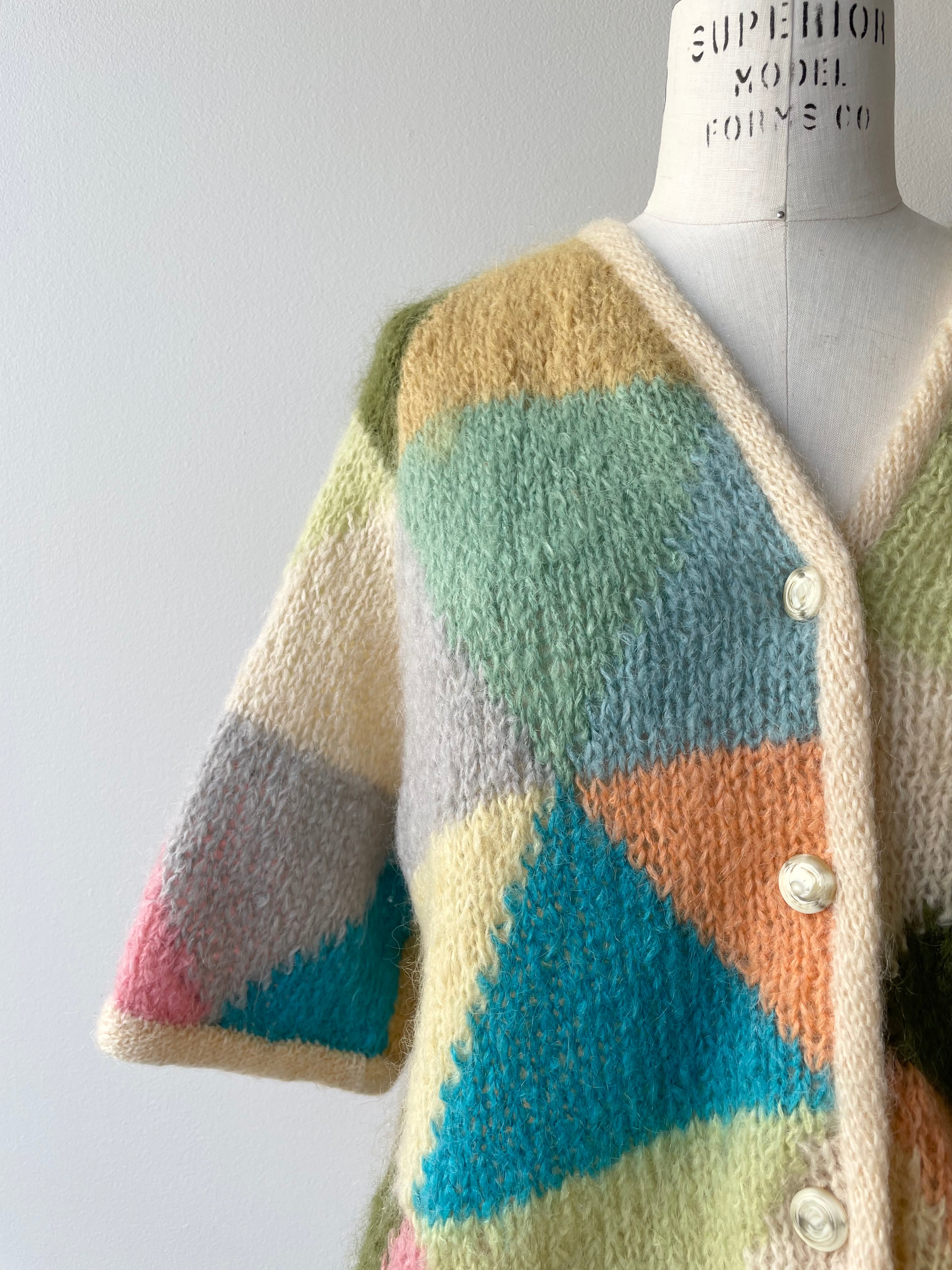 Kaleidoscope Mohair Cardigan