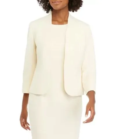 Kasper Women's Petite Open Front Blazer with Welt Pockets