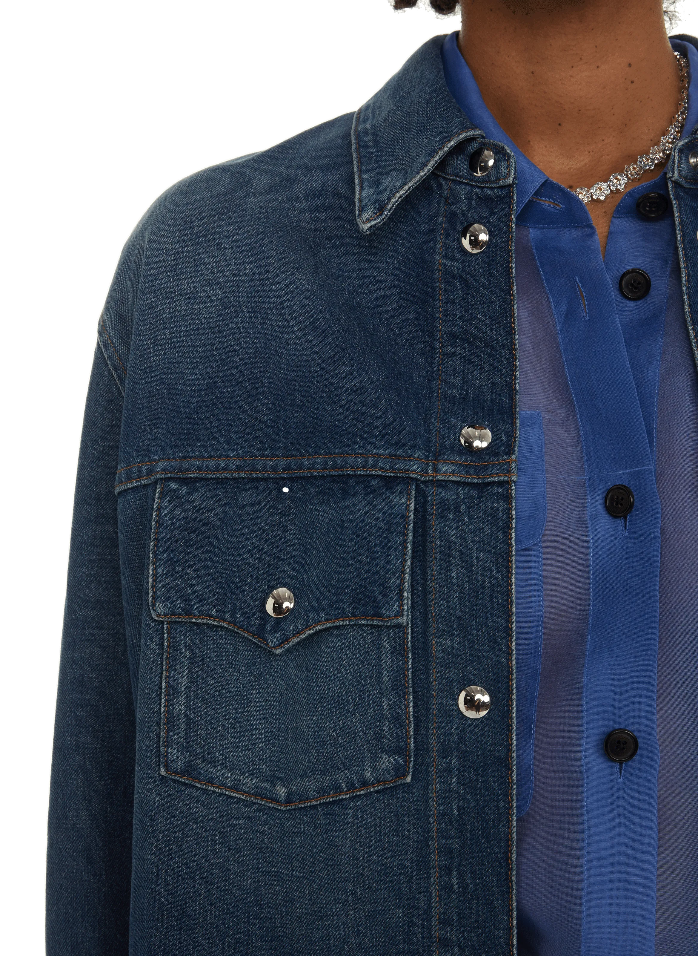 KHAITE  Denim jacket  - Blue