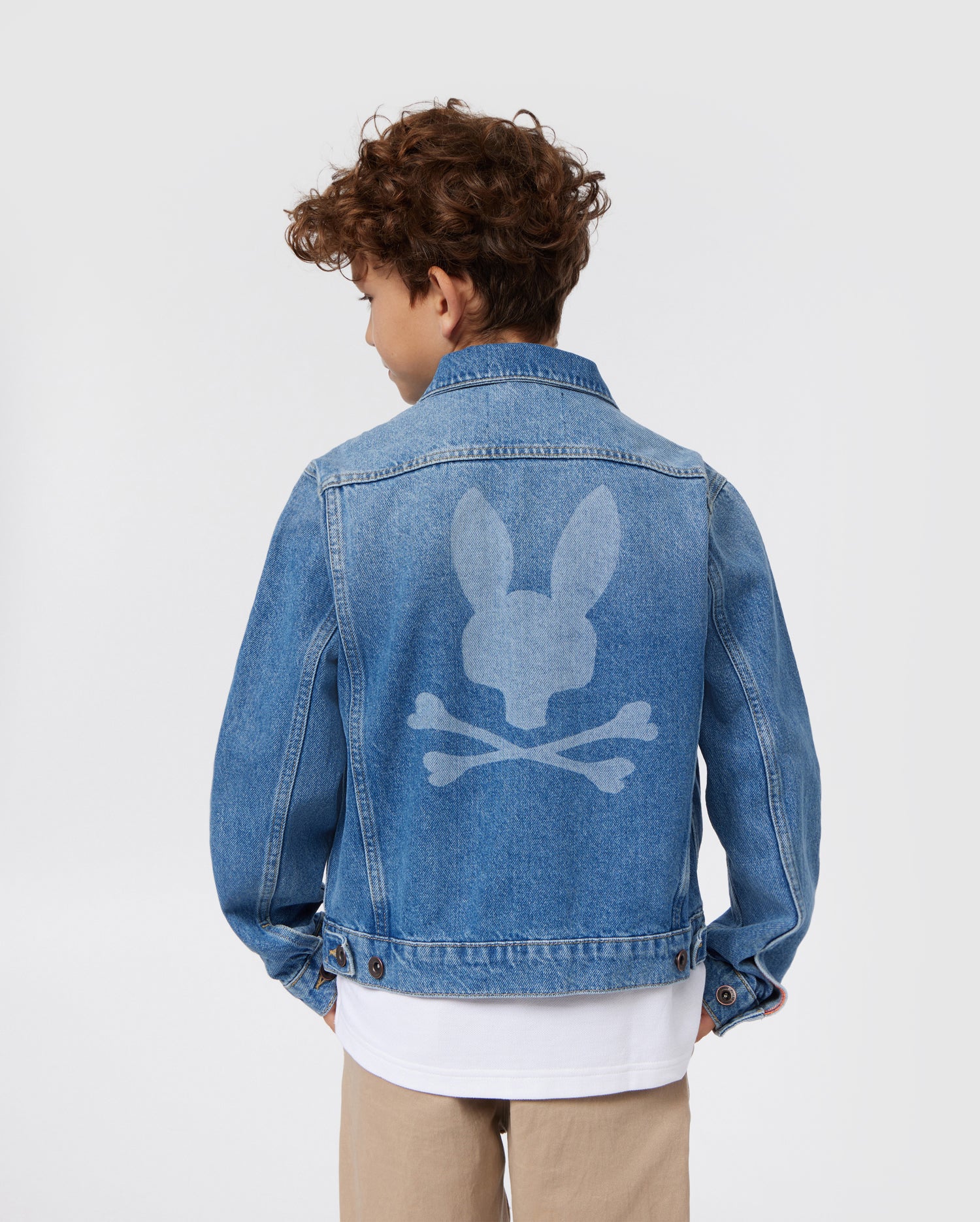 KIDS PATHE DENIM JACKET - B0J741X1CO