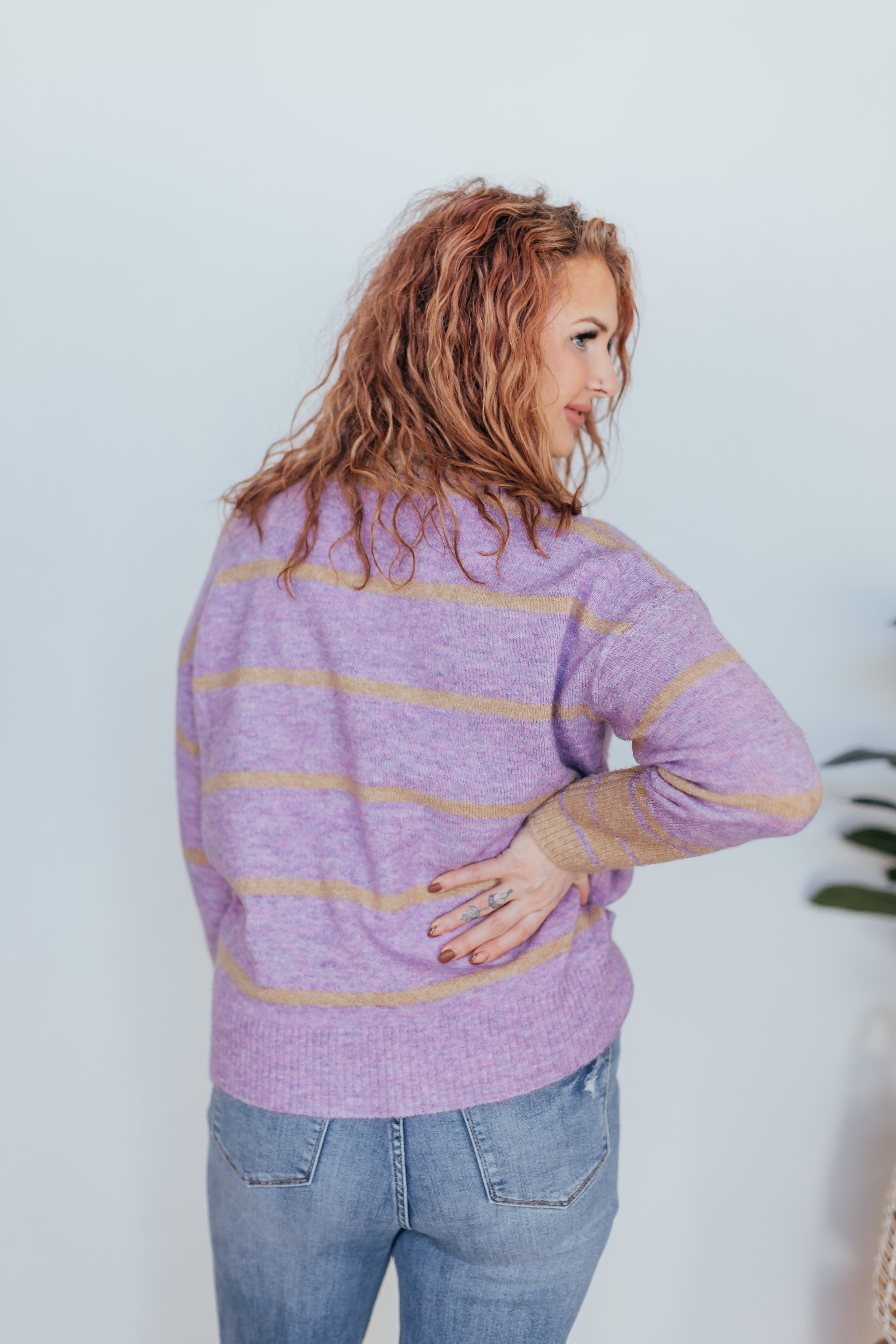 Krissy Basic Striped Sweater