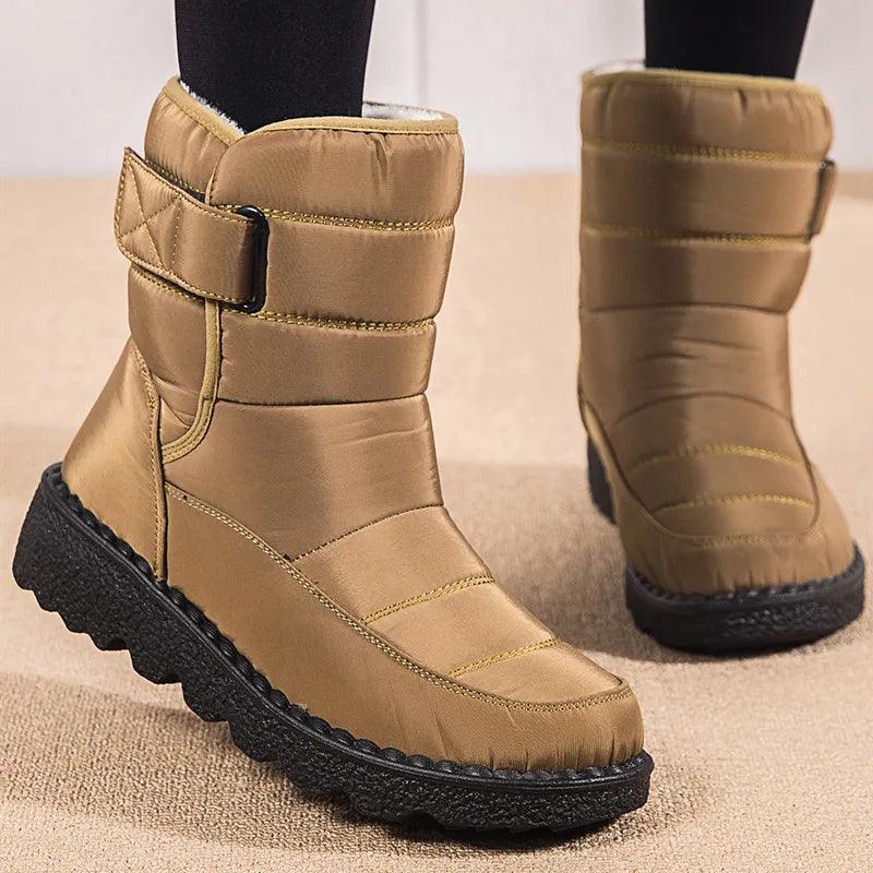 Ladies Slip-On Waterproof Winter Boots