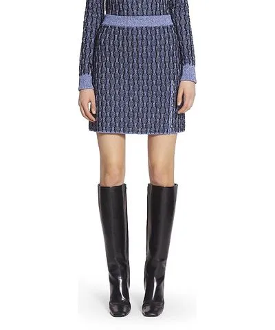 Lanvin Short Skirt in Lurex Jacquard