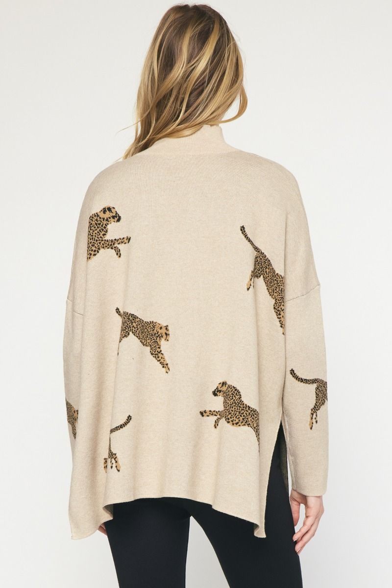 Leaping Cheetah Sweater