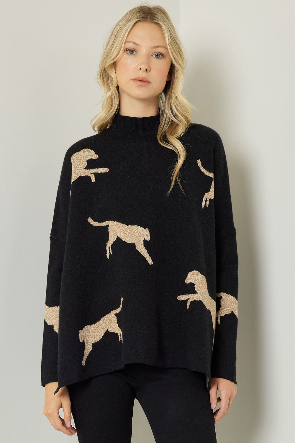 Leaping Cheetah Sweater