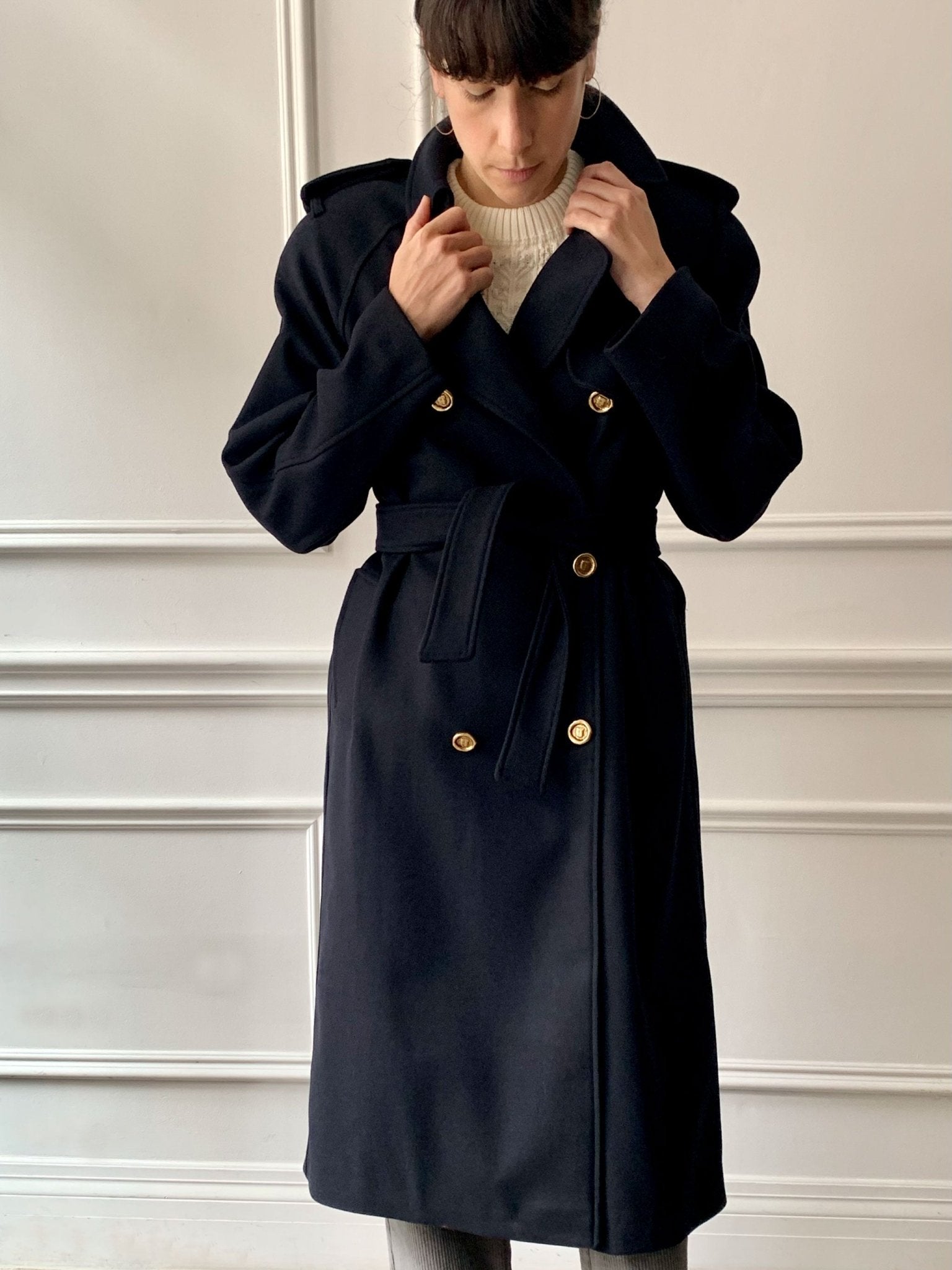 Les Prairies de Paris - Imper Gadget Coat in Midnight Blue