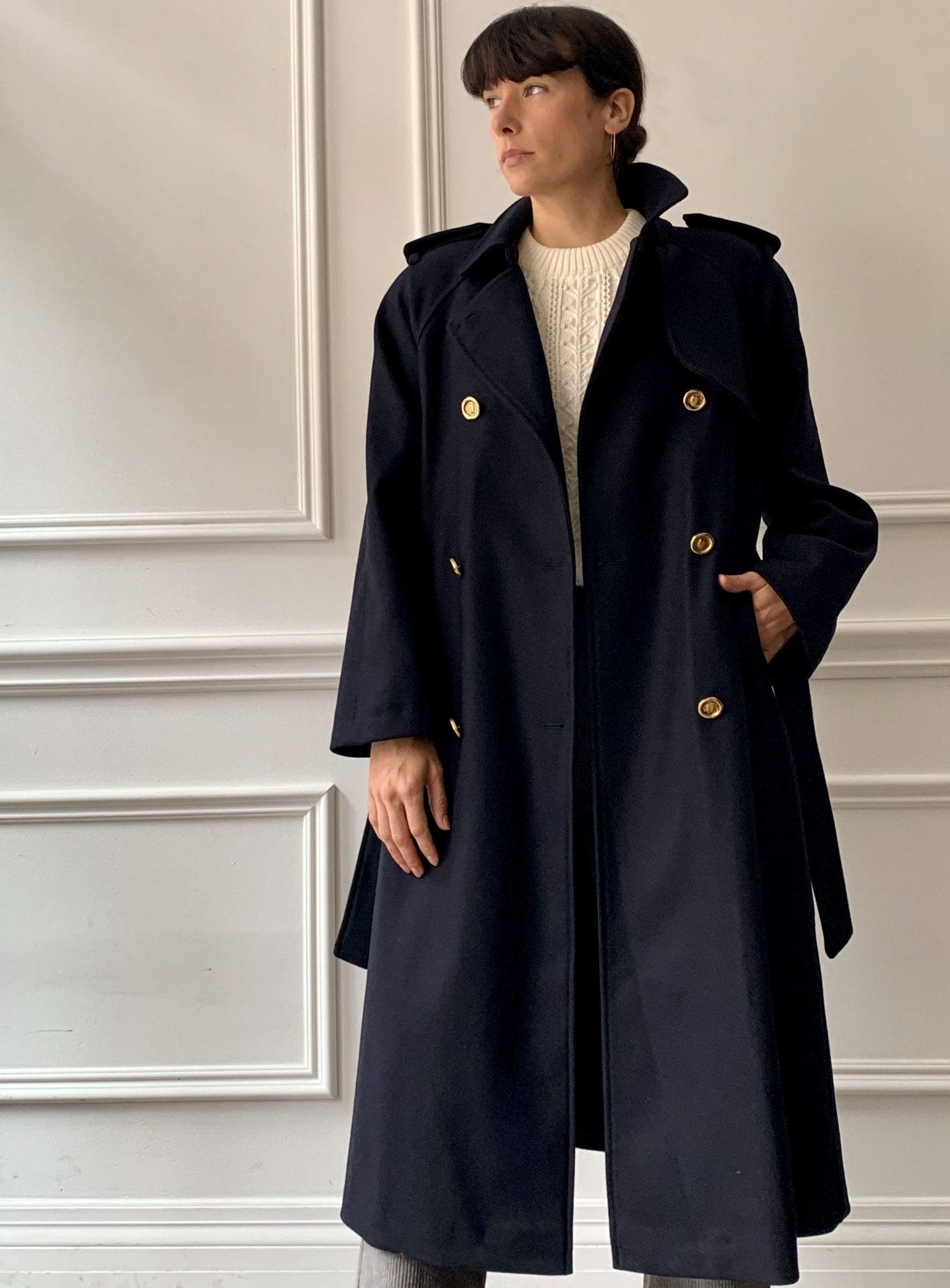 Les Prairies de Paris - Imper Gadget Coat in Midnight Blue