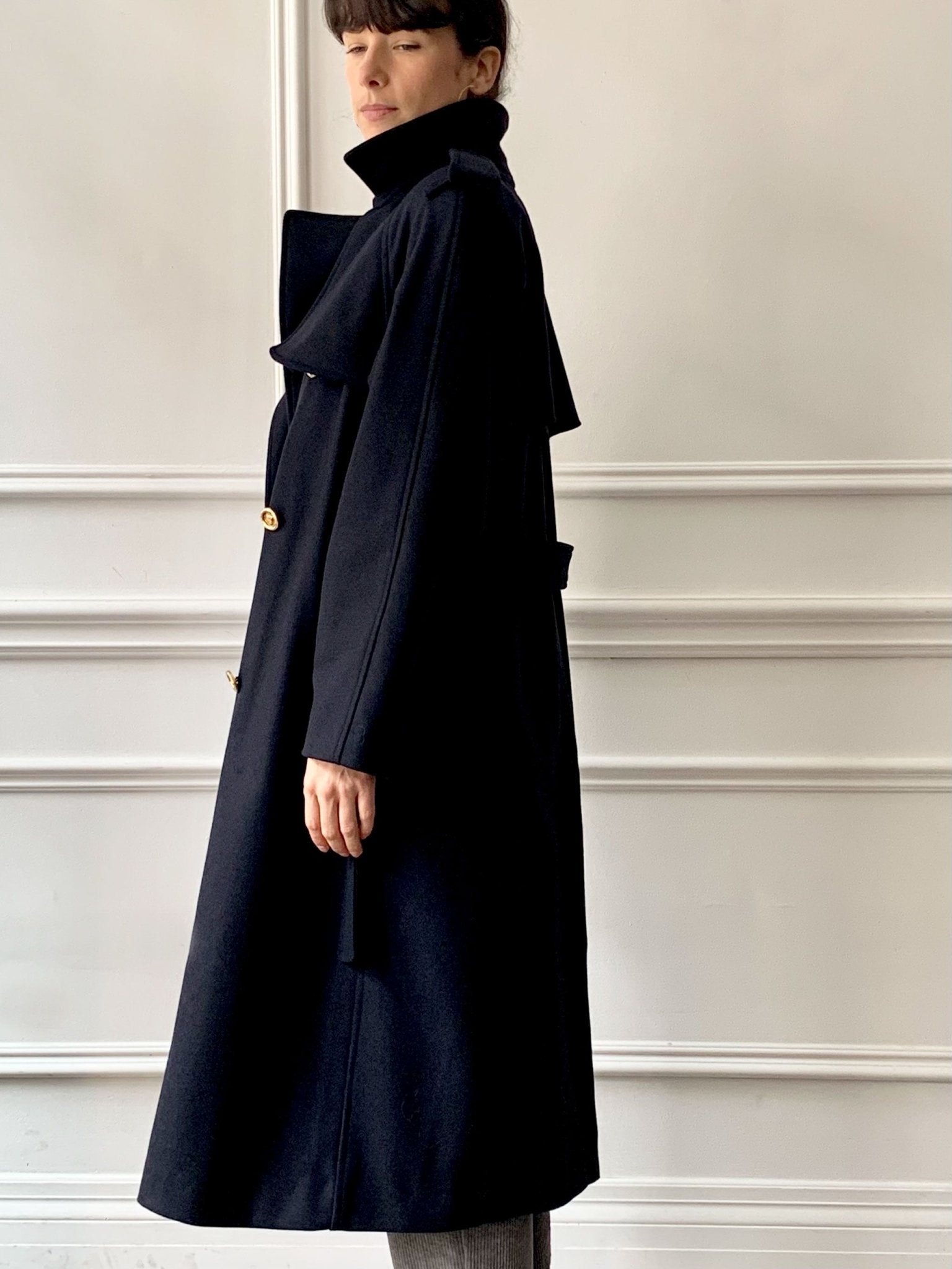 Les Prairies de Paris - Imper Gadget Coat in Midnight Blue