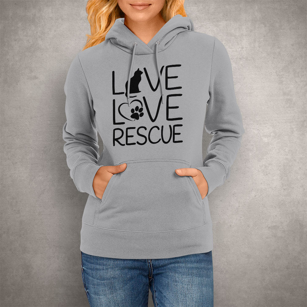 Live Love Rescue Cat Hoodie