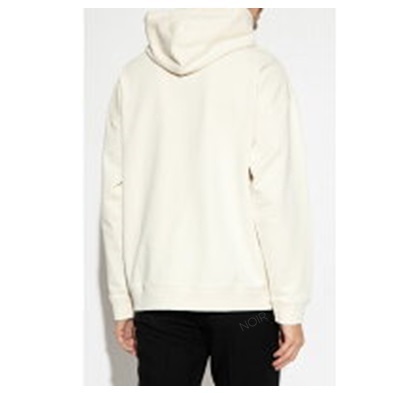 LOEWE  |Anagram leather patch hoodie in cotton