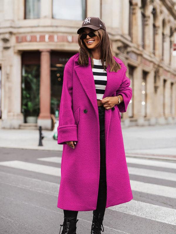 Loose Oversize Woolen Women Coat