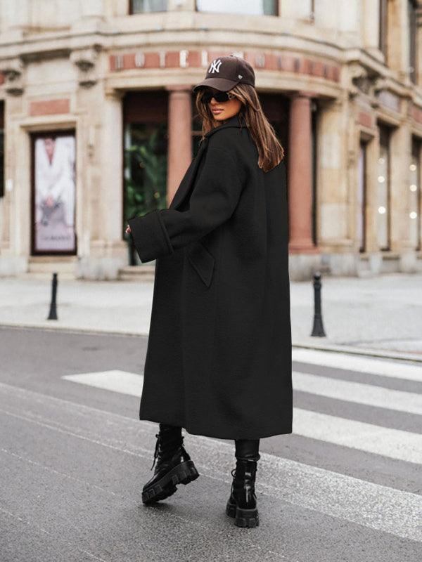 Loose Oversize Woolen Women Coat