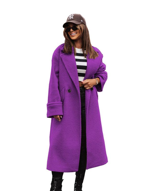 Loose Oversize Woolen Women Coat