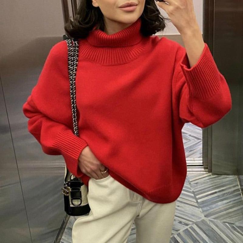 Loose Turtleneck Sweater