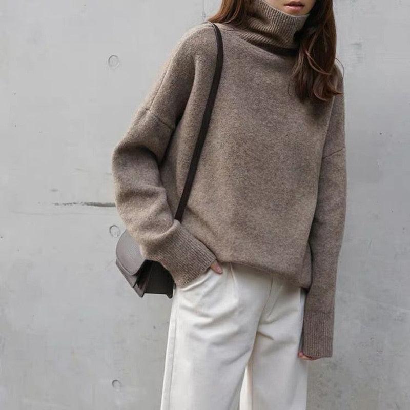 Loose Turtleneck Sweater