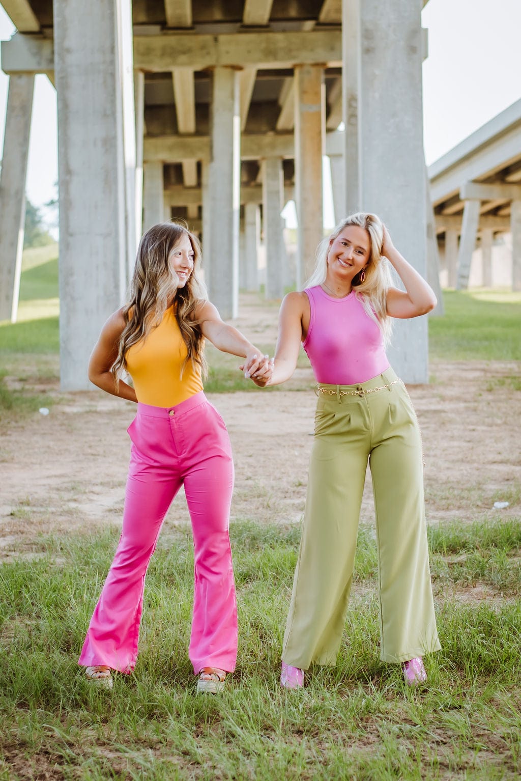 Magenta Sleeveless Bodysuit