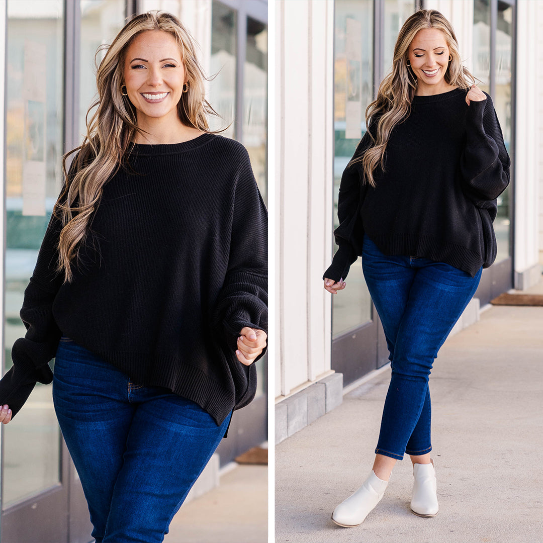 Magically Perfect Sweater, Black