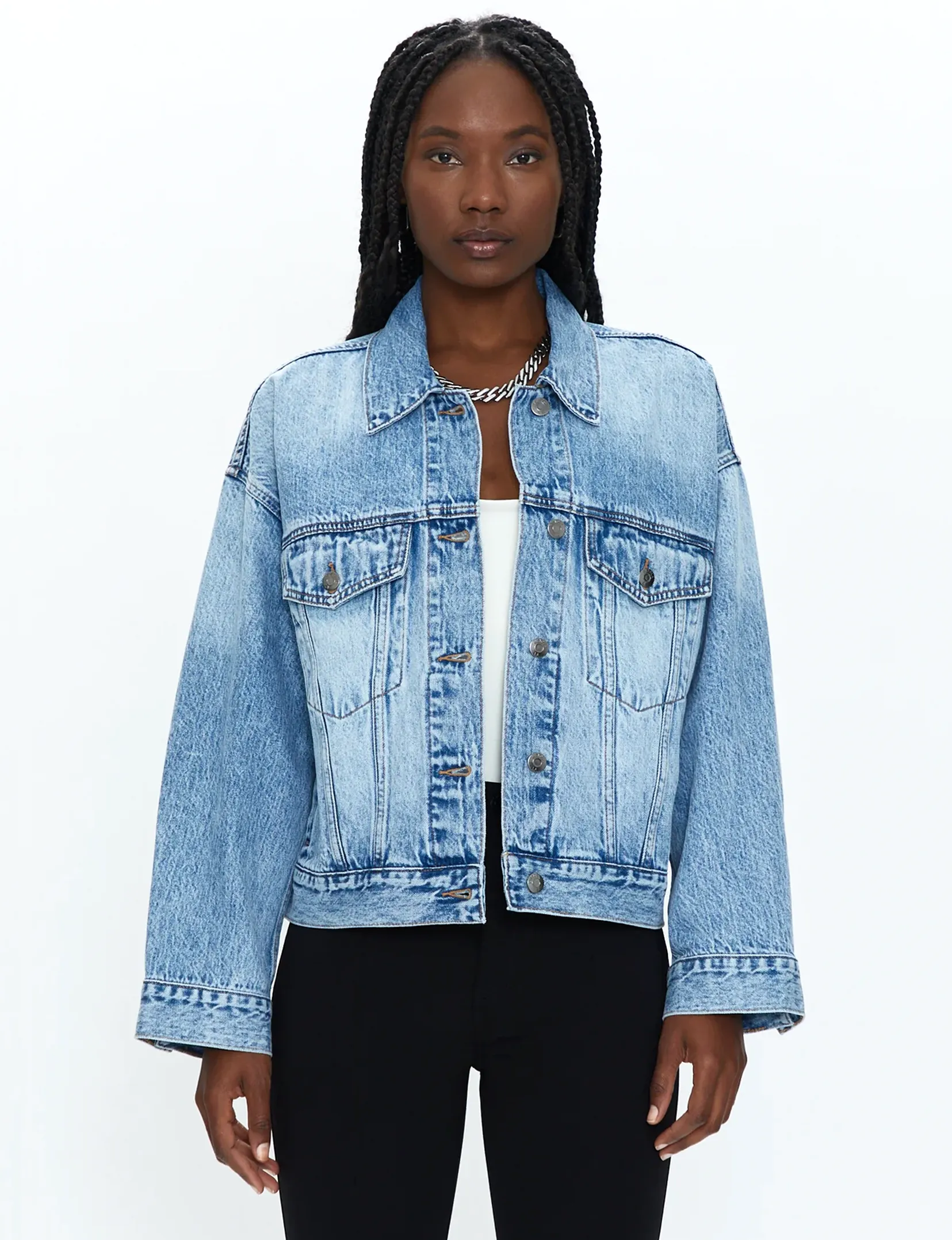 Margo Oversized Denim Jacket, Dover