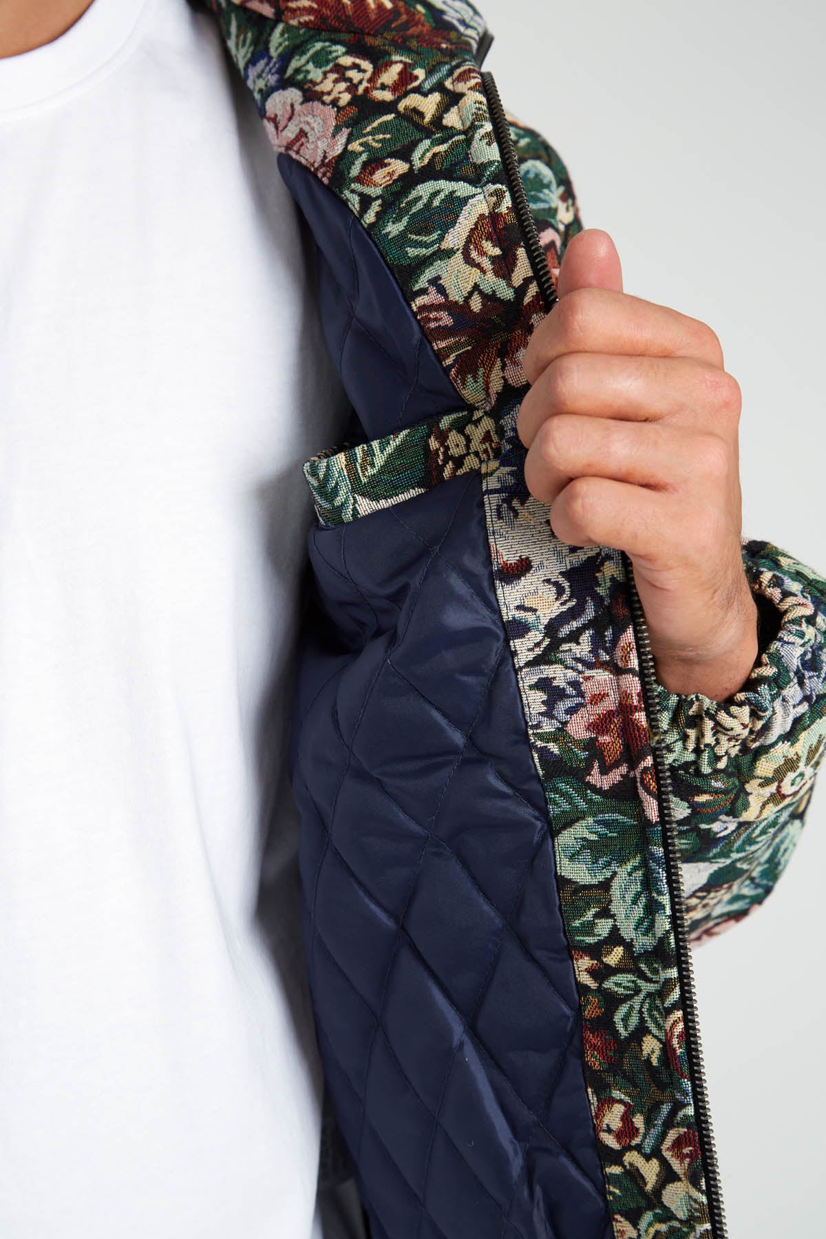 MEESTER FLORAL JACQUARD PADDED JACKET