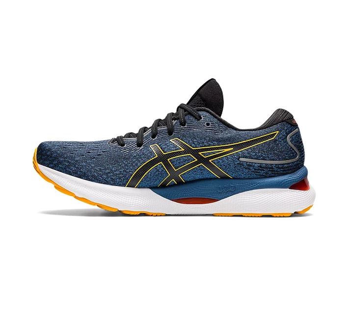 Mens Asics Gel-Nimbus 24 Azure/Amber Athletic Running Shoes