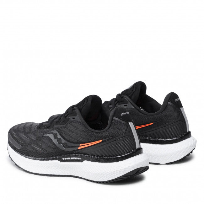 Mens Saucony Triumph 19 - Running Shoes Black/White