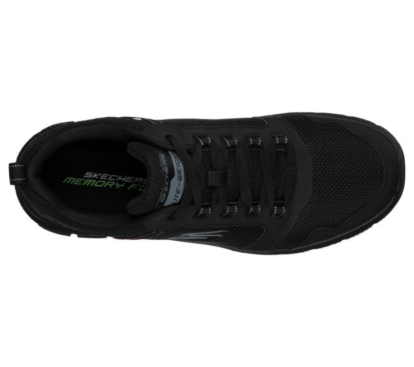 Mens Skechers Track - Knockhill Black/Black Athletic Shoes