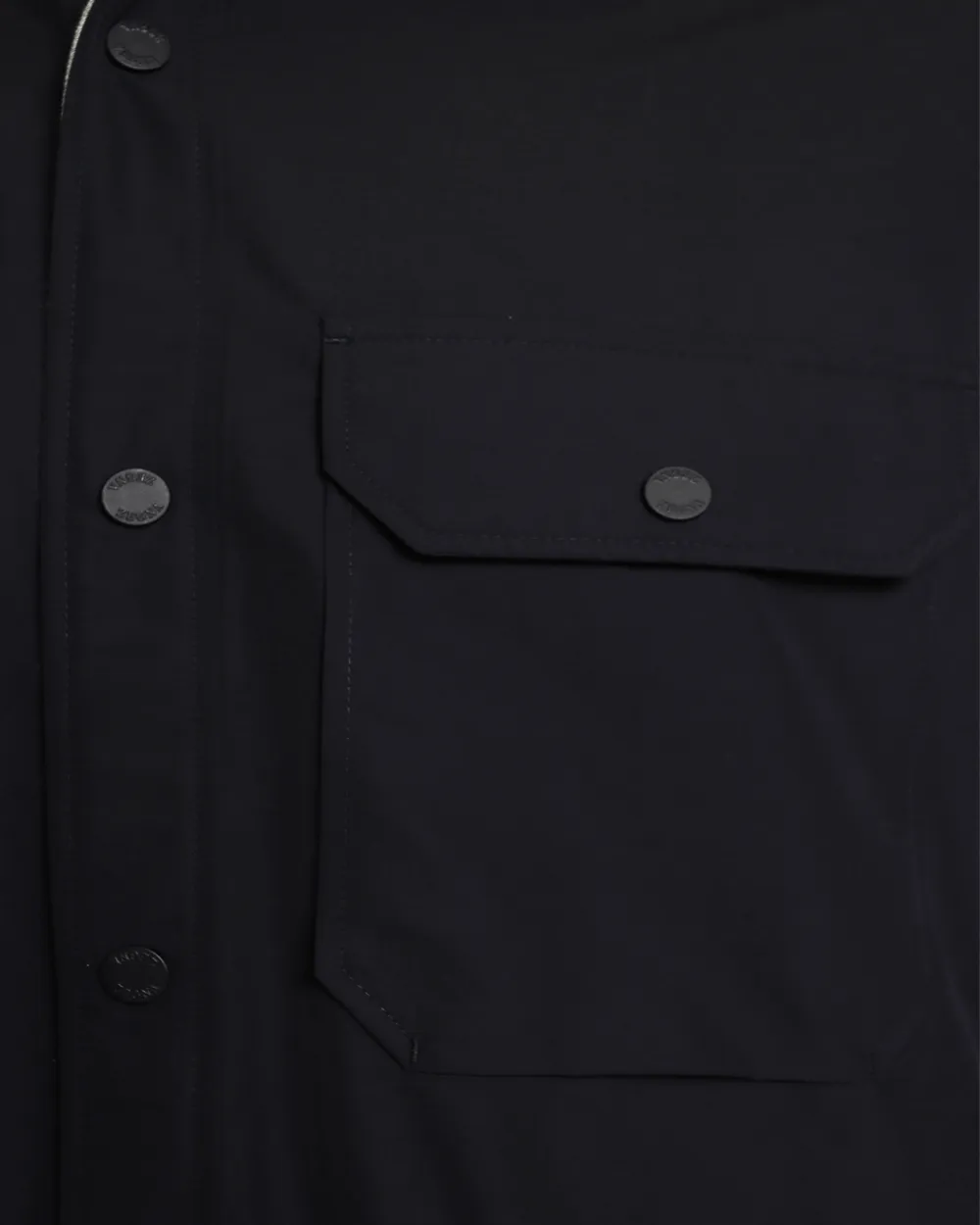 Navy Nylon Overshirt