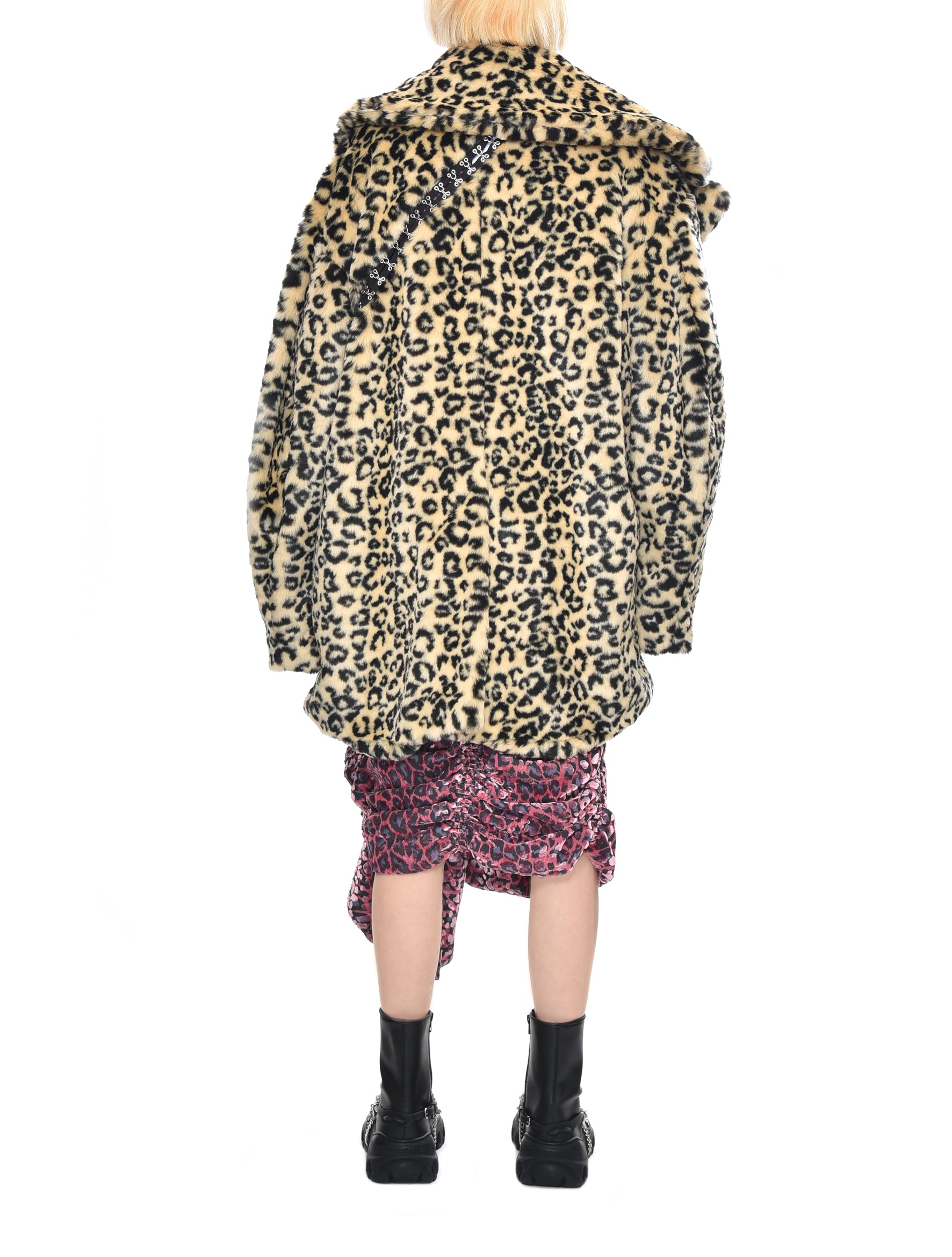 Neith Nyer Leopard Faux Fur Coat