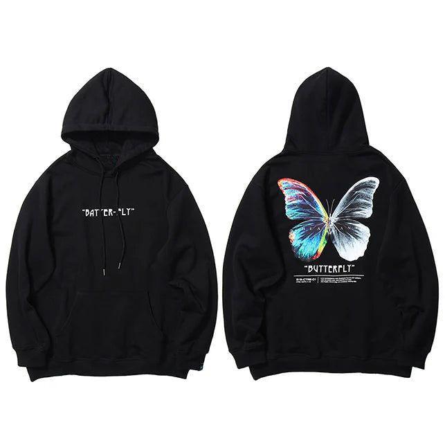 Neon Butterfly Hoodie