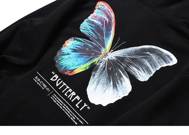 Neon Butterfly Hoodie