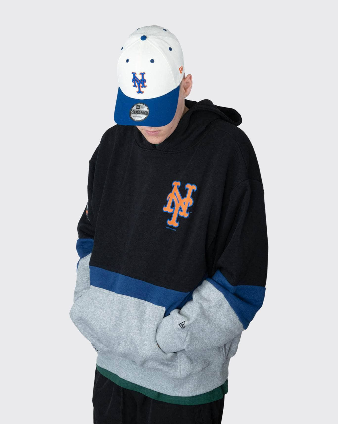 new era new york mets oversize hoodie