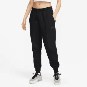 Nike Sportswear Women's Tech Fleece Black Mid Rise Joggers