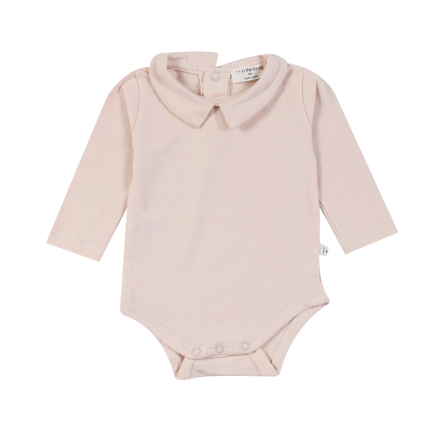 One More In The Family Mathilde Light Blush Pink Bodysuit For Baby Girls