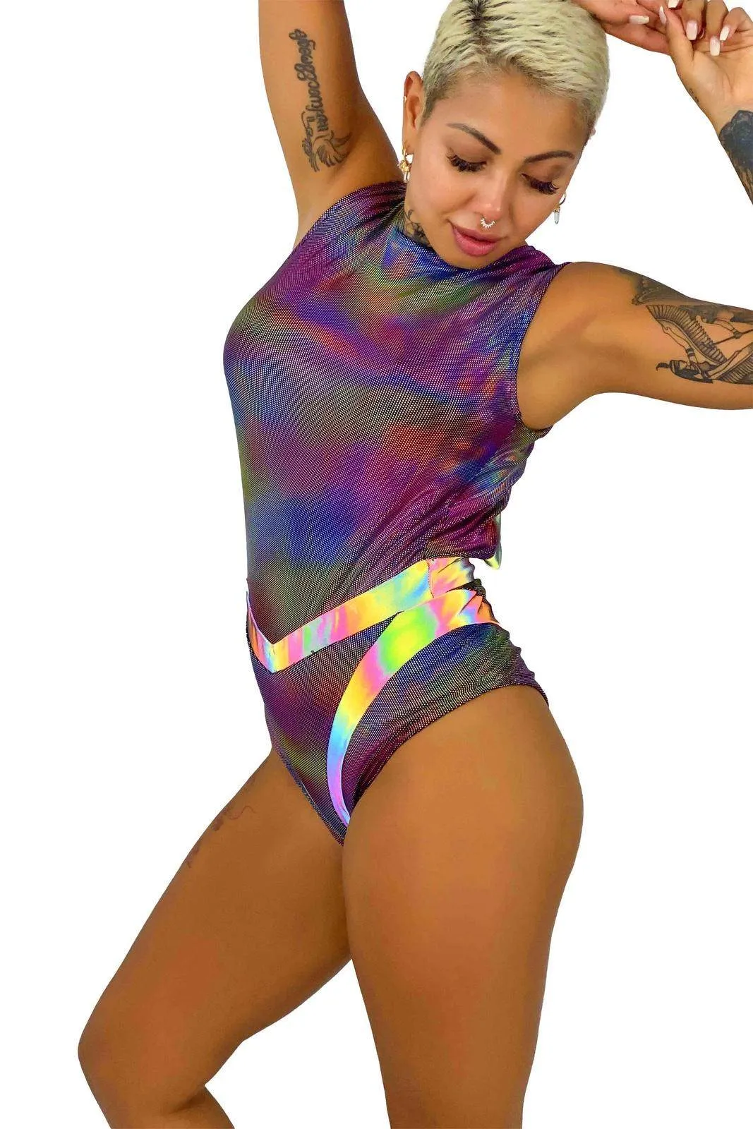 Oracle Bodysuit in Techno Color