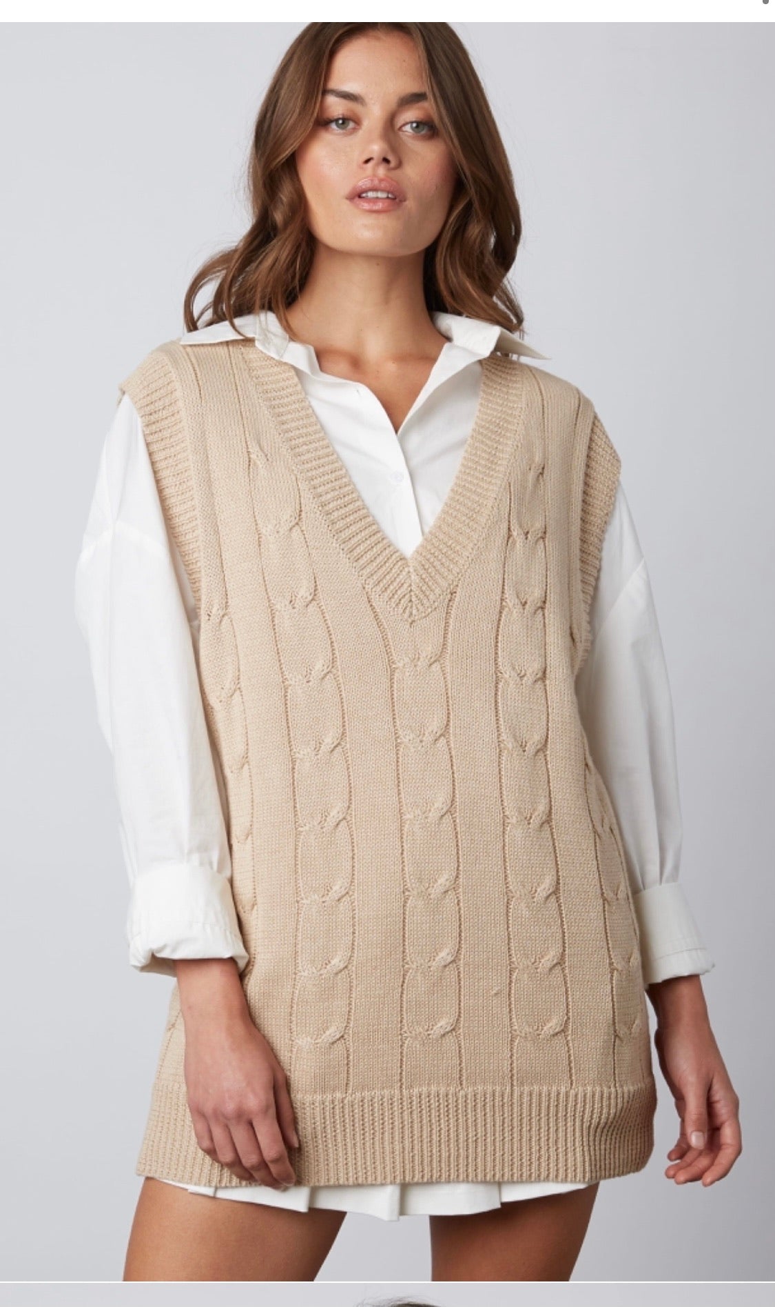 Oversized Tan Sweater