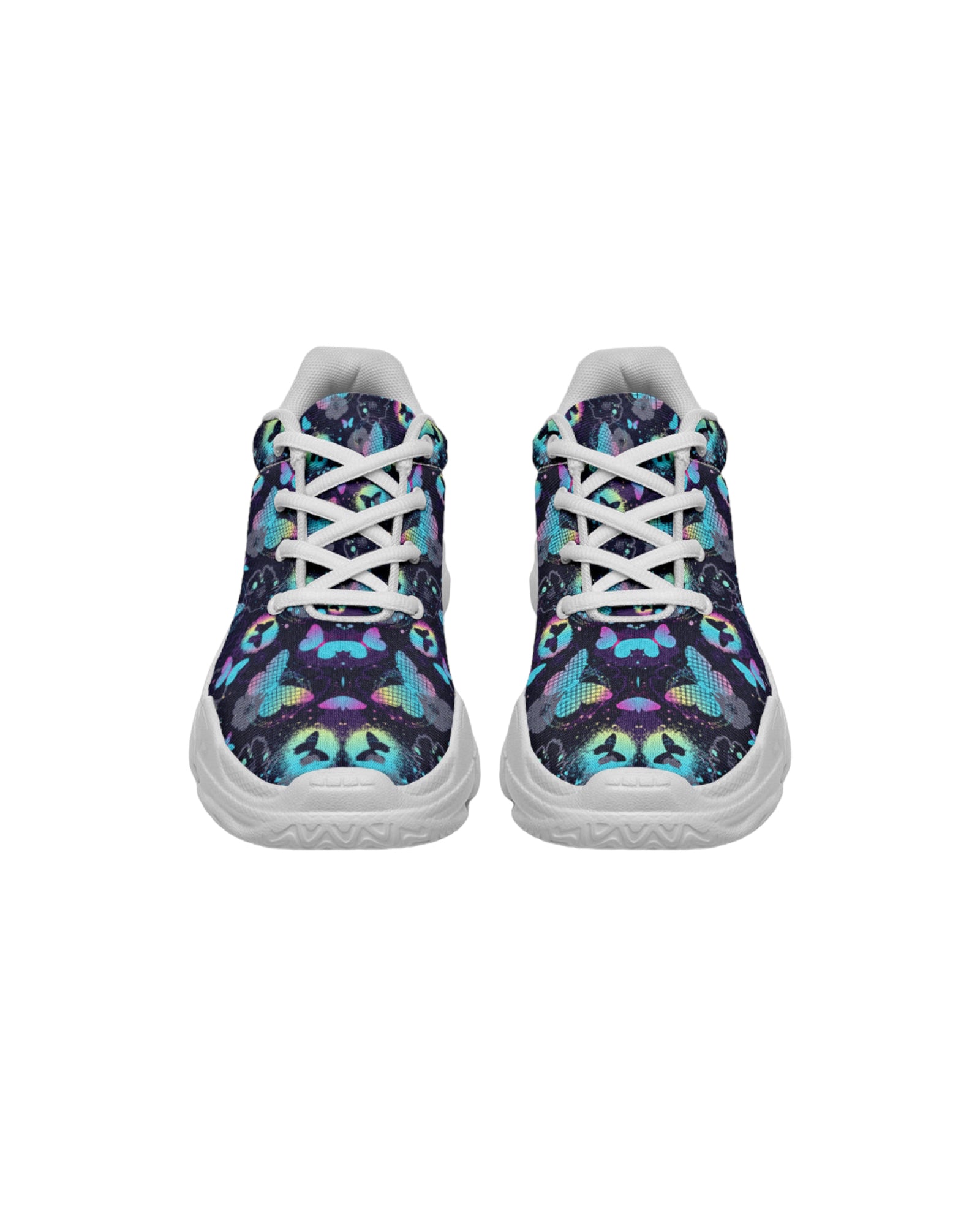 Painted Butterfly Chunky Festival Sneakers