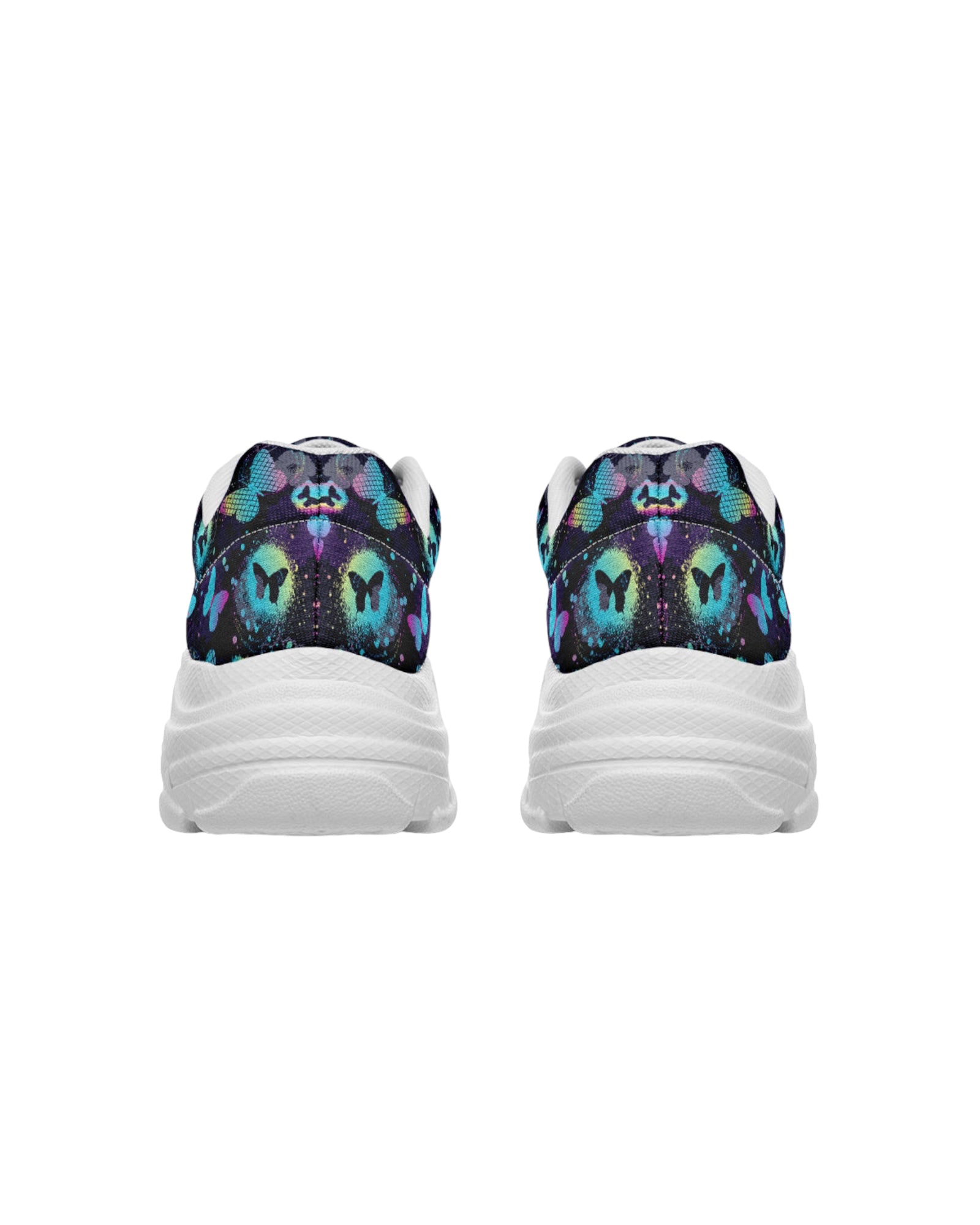 Painted Butterfly Chunky Festival Sneakers