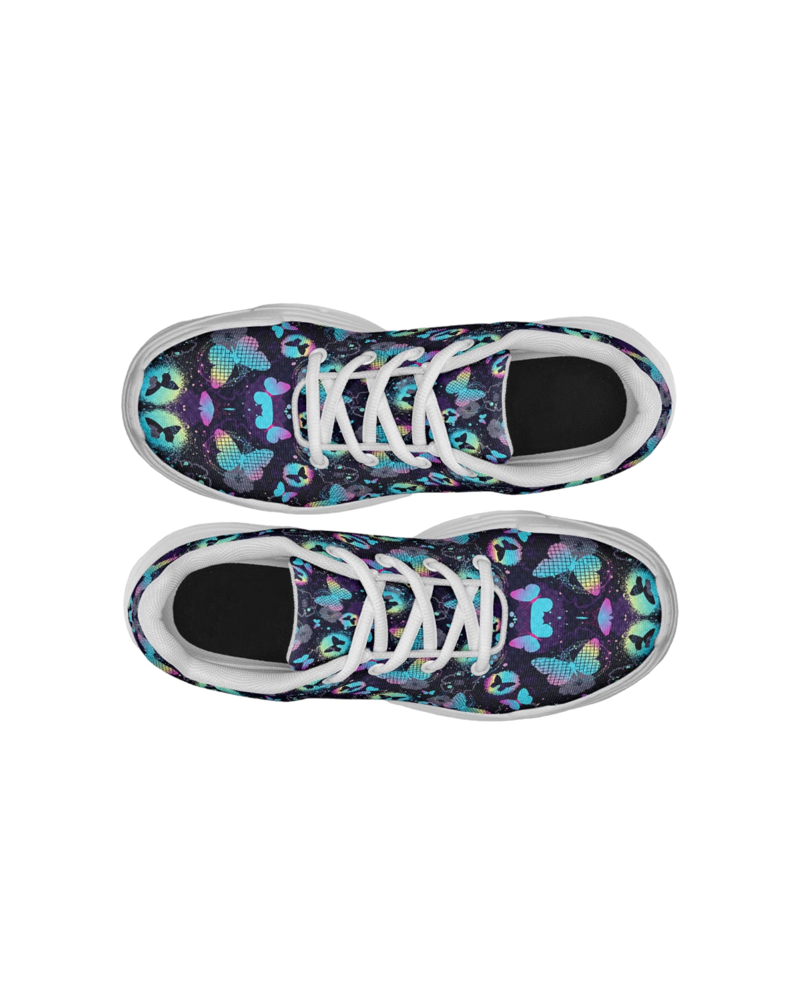 Painted Butterfly Chunky Festival Sneakers