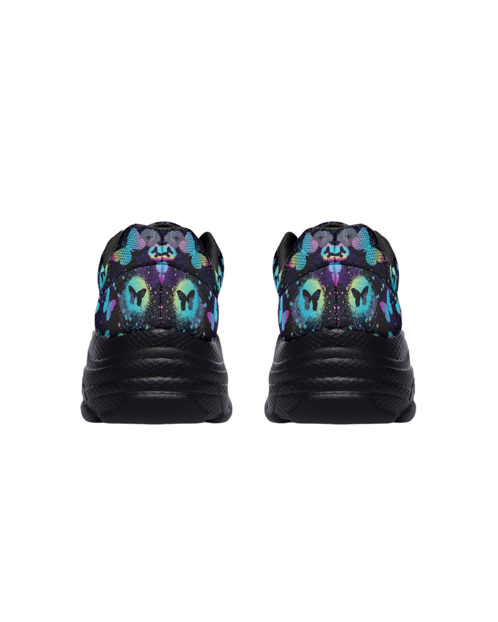 Painted Butterfly Chunky Festival Sneakers