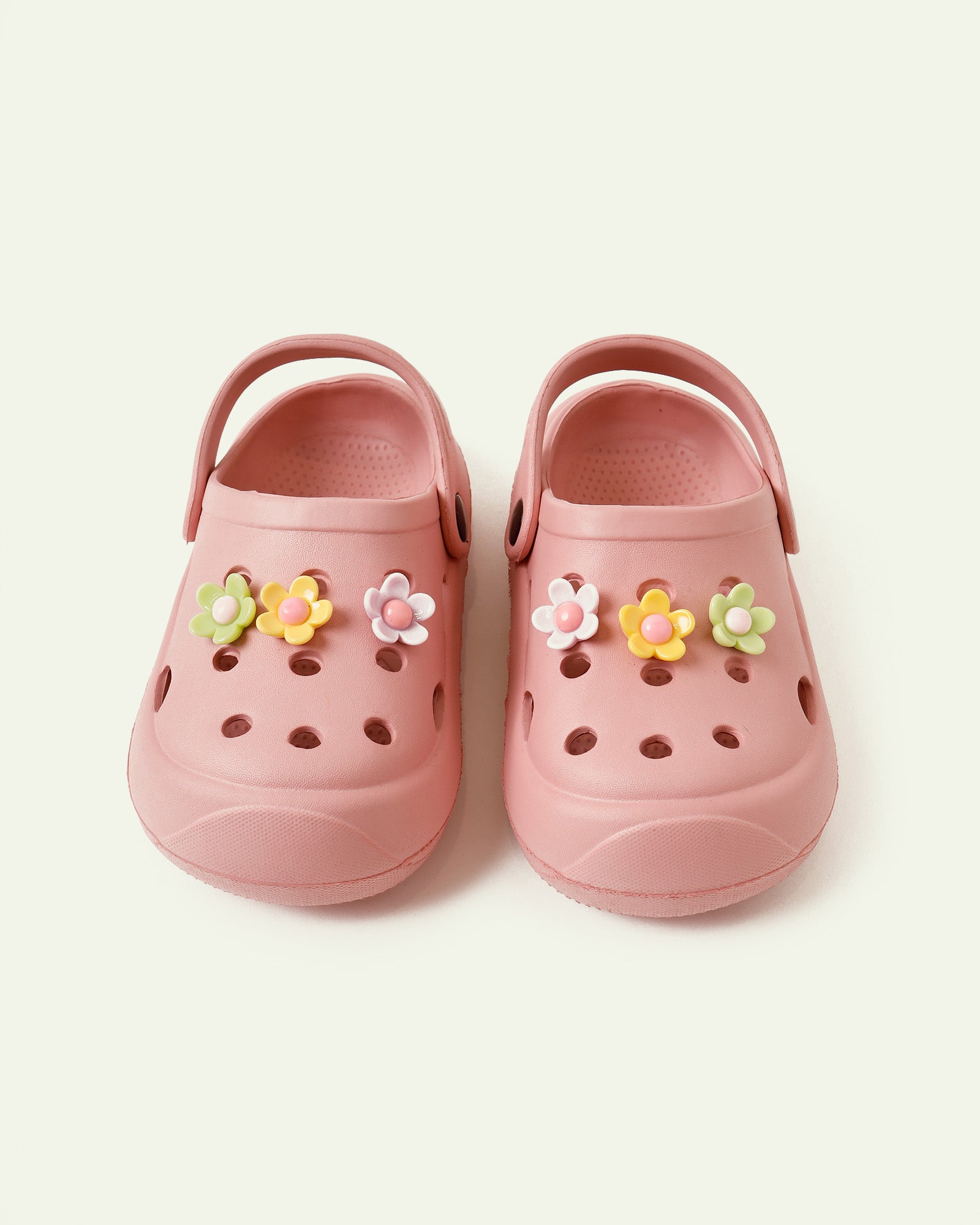 Pink Floral Crocs