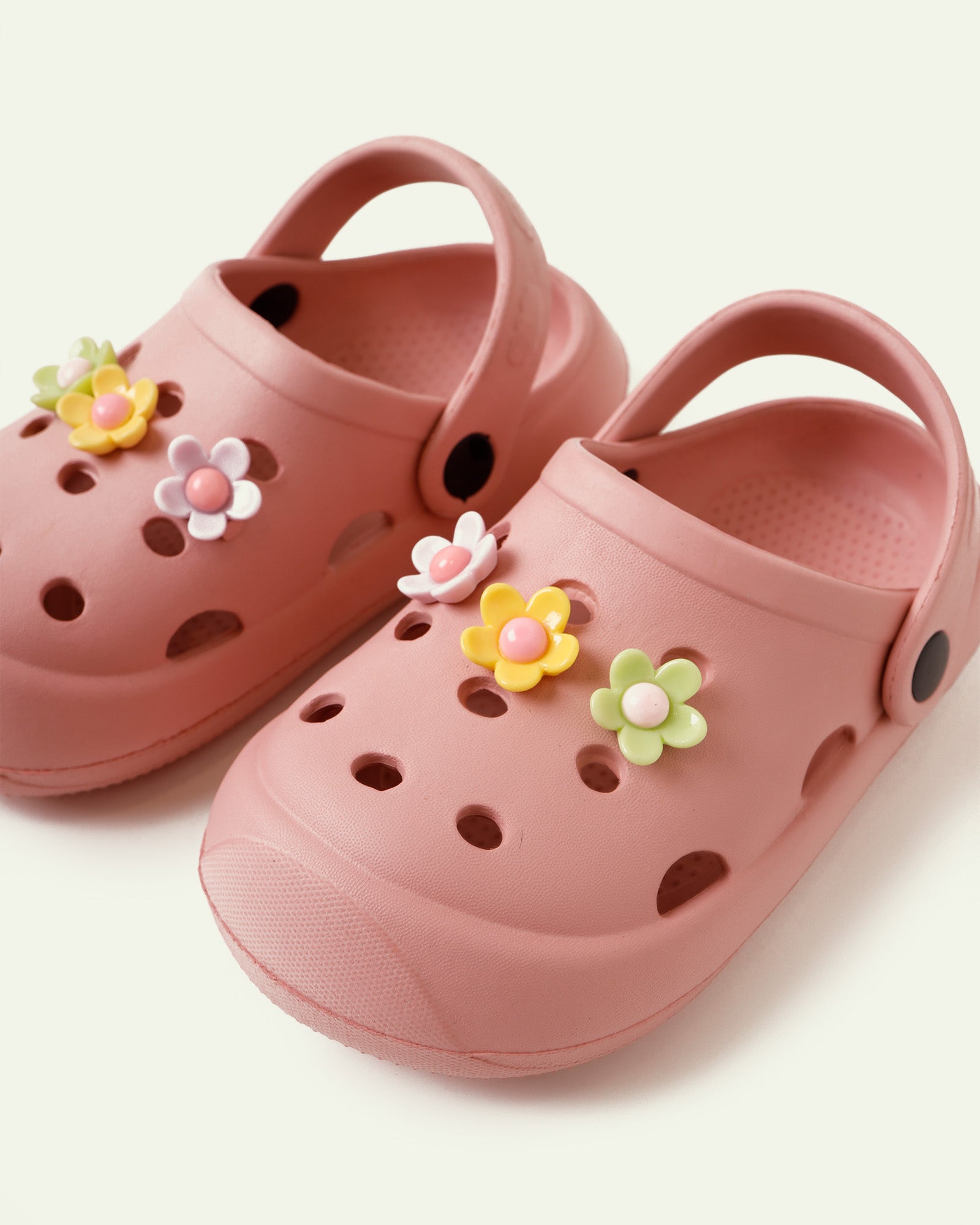 Pink Floral Crocs