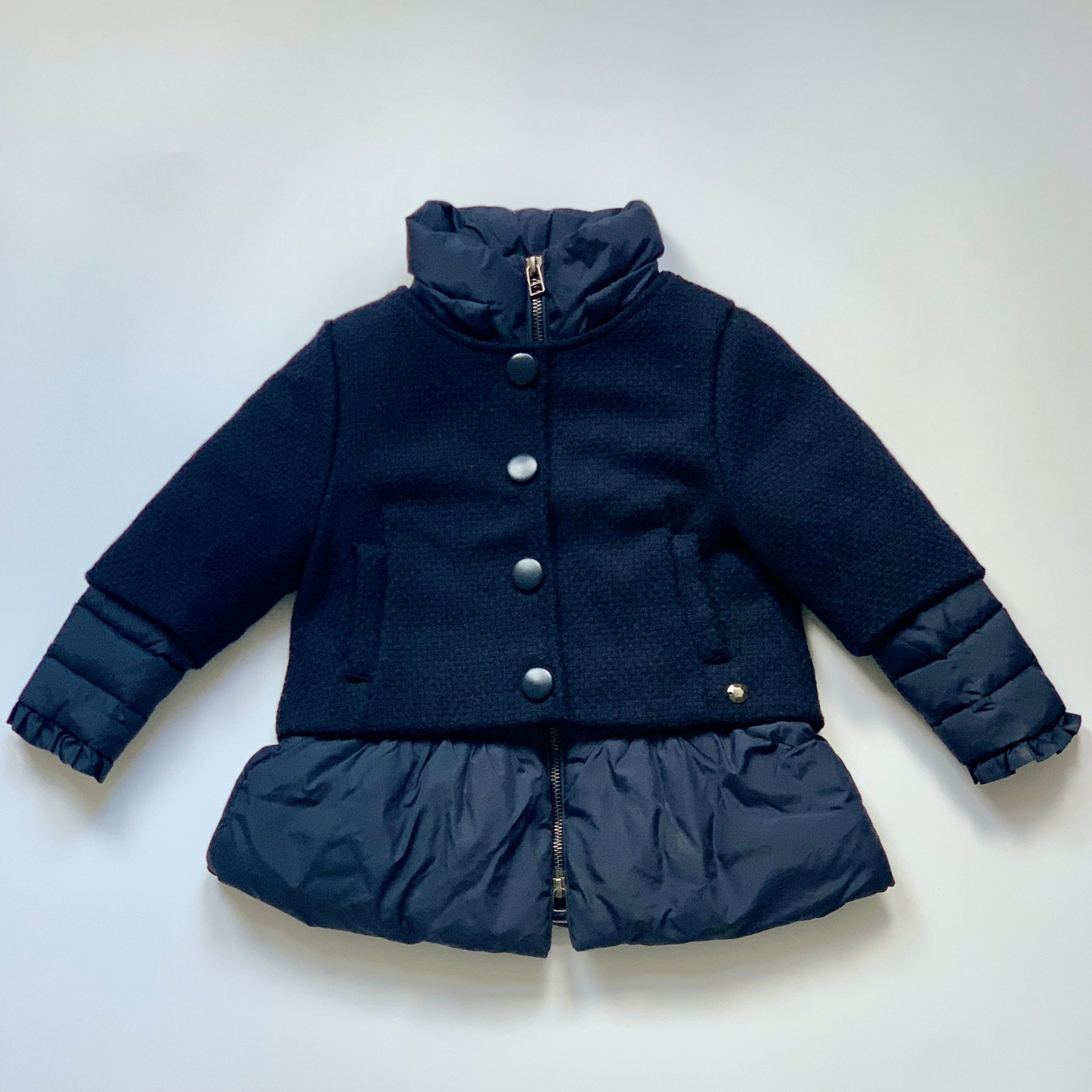 Pinko Navy Down Filled Coat: 2 Years